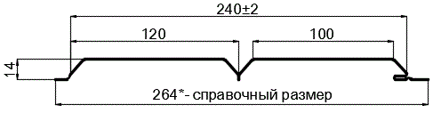 Фото: Сайдинг Lбрус-15х240 (ПЭ-01-RR32-0.45) в Апрелевке