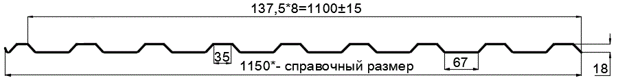 Фото: Профнастил оцинкованный МП20 х 1100 - R (ОЦ-01-БЦ-0.5) в Апрелевке