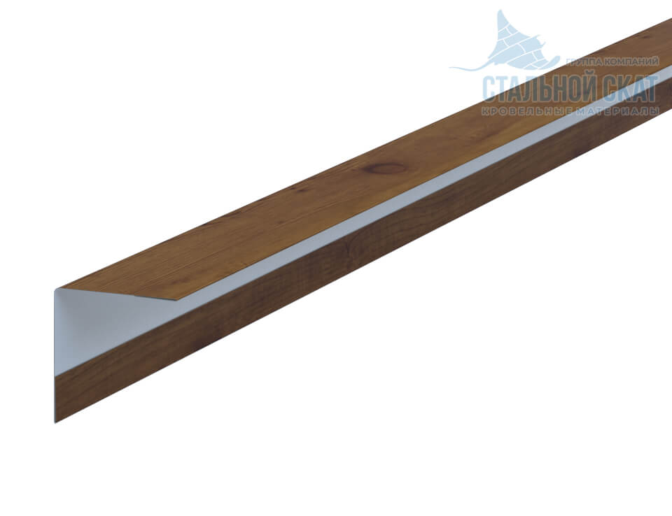 Фото: Планка угла наружного 30х30х3000 (ECOSTEEL_T-12-Дуб-0.45) в Апрелевке