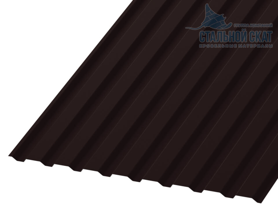 Фото: Профнастил МП20 х 1100 - A (VALORI-20-DarkBrown-0.5) в Апрелевке