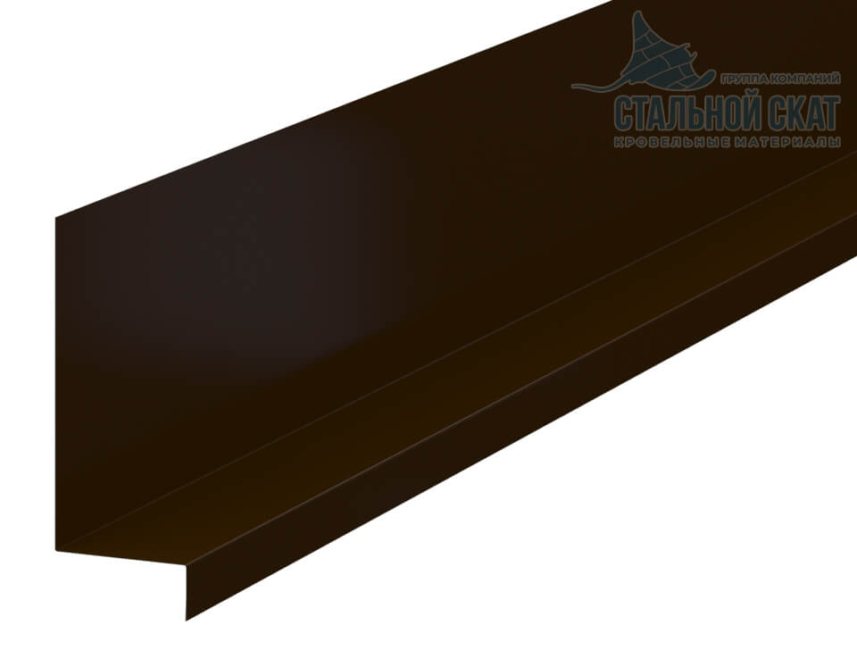 Планка примыкания боковая FASTCLICK 150х65х2000 NormanMP (ПЭ-01-8017-0.5)
