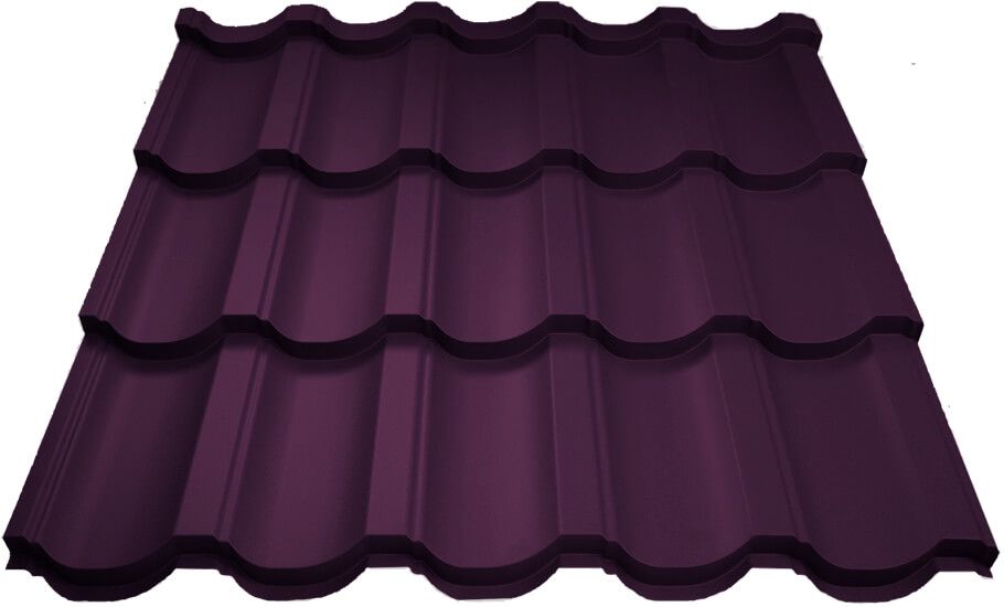 Металлочерепица МП Трамонтана-SL (VALORI-20-Violet-0.5)