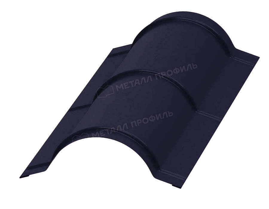 Планка конька круглого R110х2000 (VALORI-20-Фиолетовое вино-0.5)