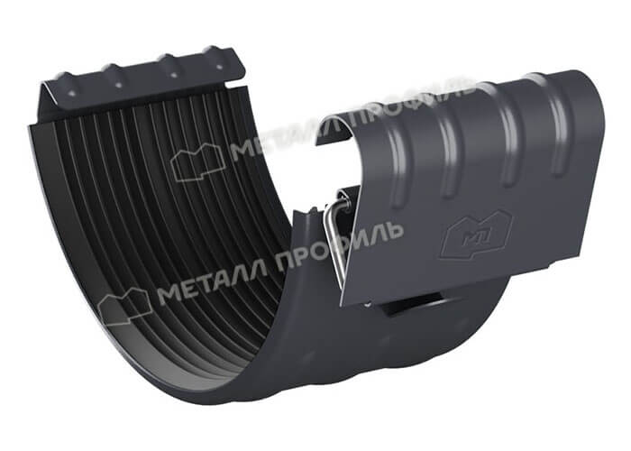 Соединитель желоба D125 Foramina Freeze (FRZ_D-01-Grey\Grey-0.6)