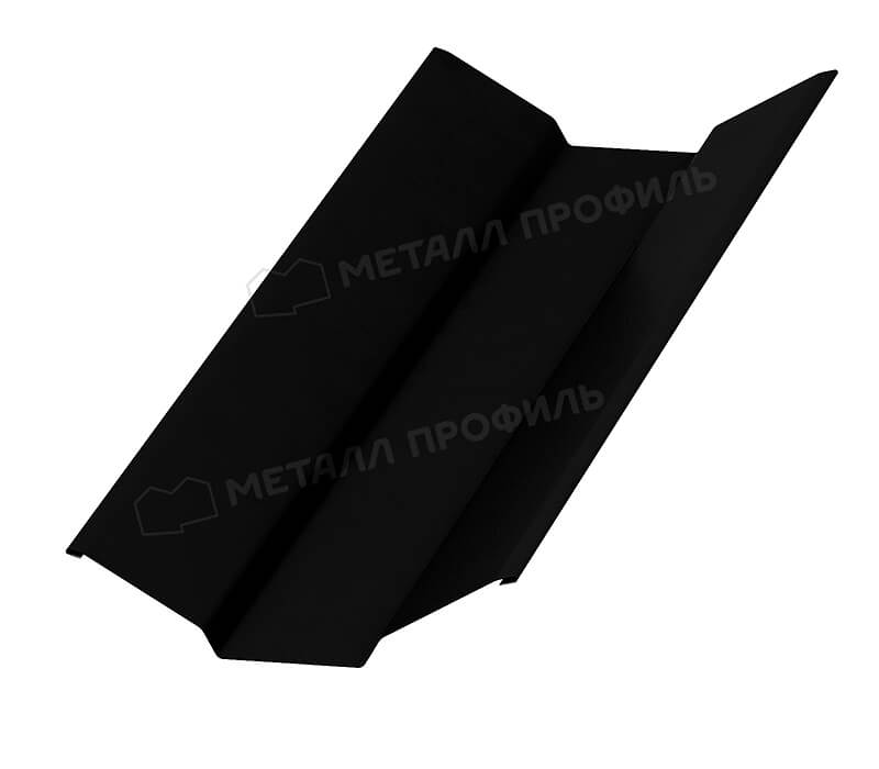 Планка ендовы верхняя 76х76х2000 NormanMP (ПЭ-01-9005-0.5)